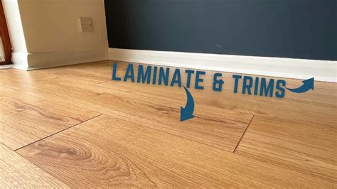 Laying Laminate Flooring & Attaching Trims - YouTube