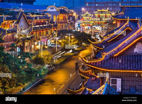 Chengdu, China at traditional Qintai Road district Stock Photo: 71985791 - Alamy