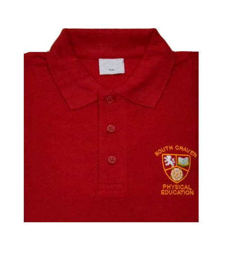 South Craven PE Red Polo Shirt - Whittakers School Wear