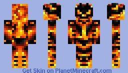 Fire Demon Minecraft Skin