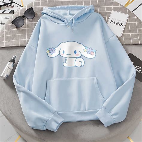 Cute Cinnamoroll Flower Unisex Hoodie Harajuku Hoodie | Etsy