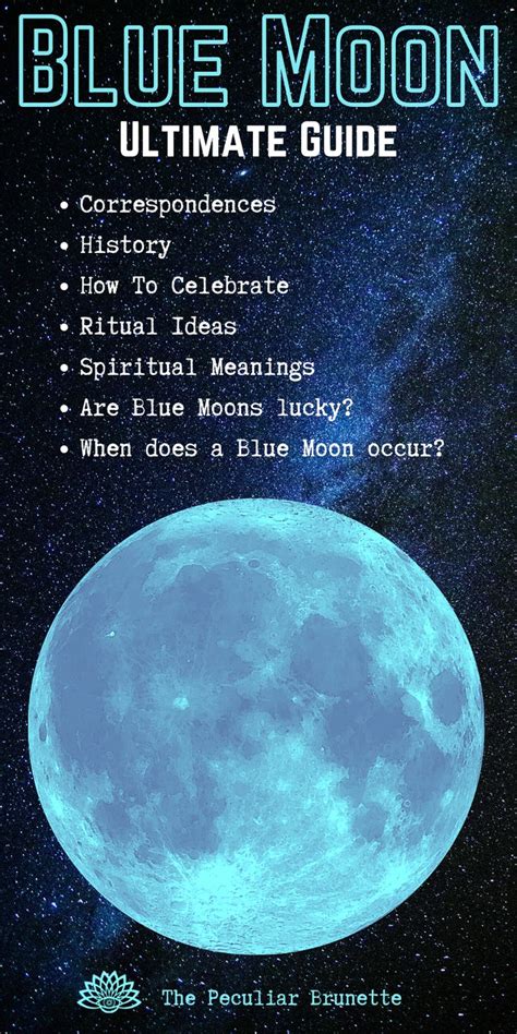 Blue Moon Spiritual Meaning, How To Celebrate & Rituals | Blue moon ...