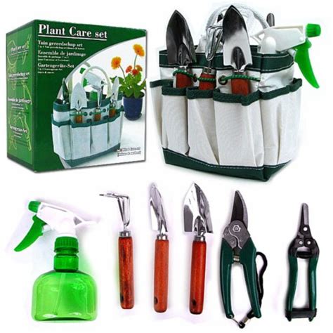 Pure Garden Small 7 Piece Indoor Garden Tool Set For House Plants Mini ...