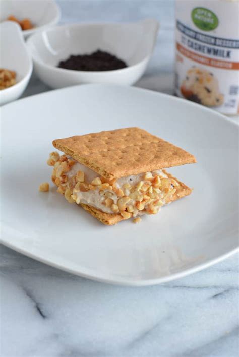 Low-Calorie Ice Cream Cookie Sandwiches - Nourished Simply