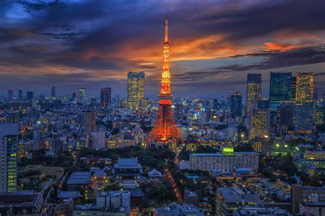 Eiffel Tower, Tokyo Tower, Tokyo, Japan, city HD wallpaper | Wallpaper Flare