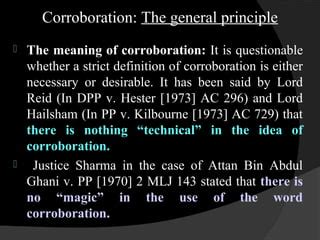 Evidence-Corroboration | PPT