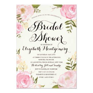 Elegant Vintage Floral Bridal Shower Invitations - Themed bridal shower ...