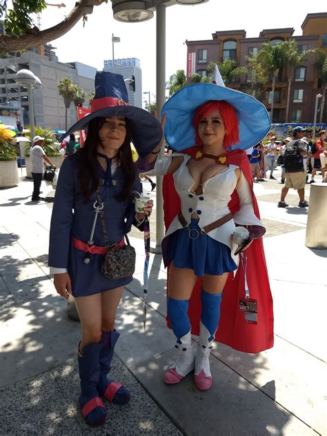 Akko meeting Shiny Chariot at AX2018 : r/LittleWitchAcademia