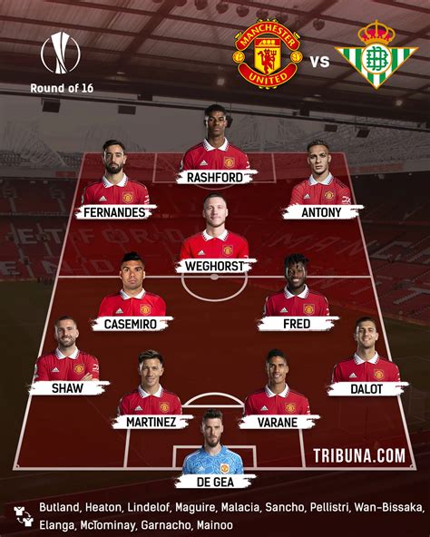 OFFICIAL: Man United Starting XI vs Real Betis - Football | Tribuna.com