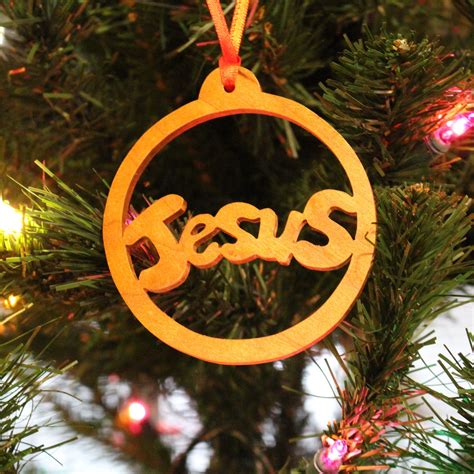 Ornament - Jesus - Cherry by HaidWoodart on Etsy Holiday Crafts ...