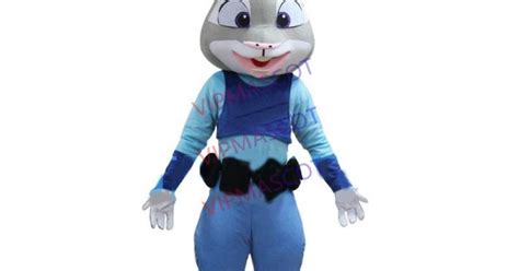 New Judy Hopps Rabbit Mascot costume from Zootopia Carnival Free Ship Adult