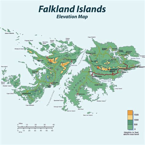 Maps of Falkland Islands (Malvinas) | Map Library | Maps of the World