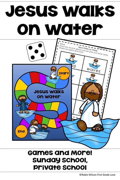 Jesus Walks on Water | Jesus walk on water, Preschool bible activities ...