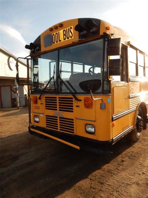 2002 Thomas Flat Nose 84 Passenger School Bus w/ Caterpillar C7 7.2L ...