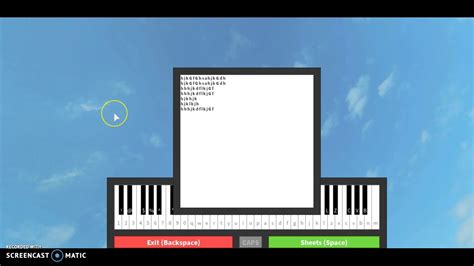 Among Us Roblox Piano Sheet