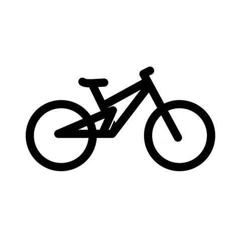 simple bike line outline vector icon illustration flat design 2427818 ...