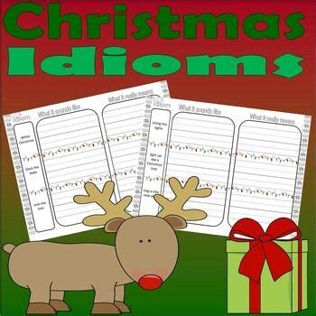 Christmas Idioms Activities Worksheets NO PREP Speech Language Therapy SLP SPED | Idioms ...