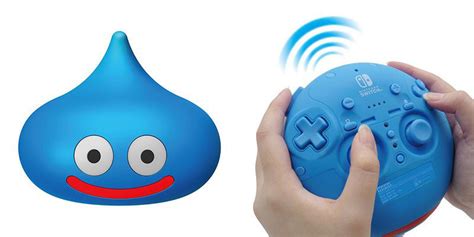 Square Enix will release this crazy blue #DragonQuest #slimeController in the Fall for Nintendo ...