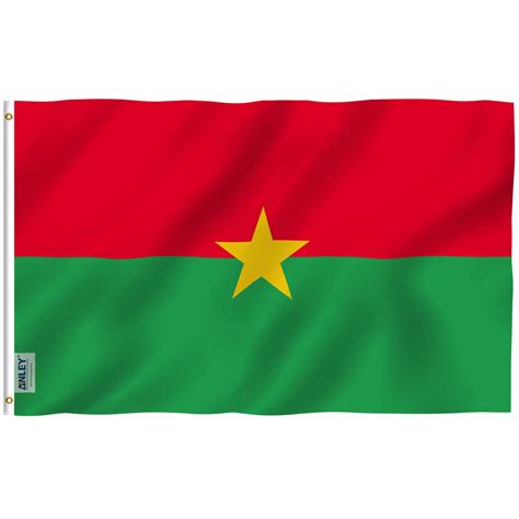 Fly Breeze Burkina Faso Flag 3x5 Foot - Anley Flags