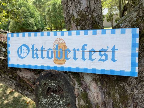 Wood Oktoberfest Sign OR Biergarten Sign Rustic Wood Sign - Etsy UK