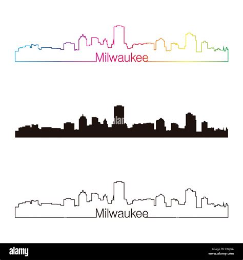 Milwaukee skyline silhouette -Fotos und -Bildmaterial in hoher ...