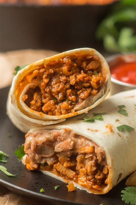 "Beefy" Vegan Burritos - Connoisseurus Veg