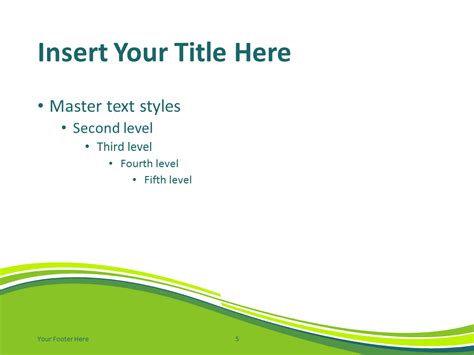 Green Wave PowerPoint Template - PresentationGO.com