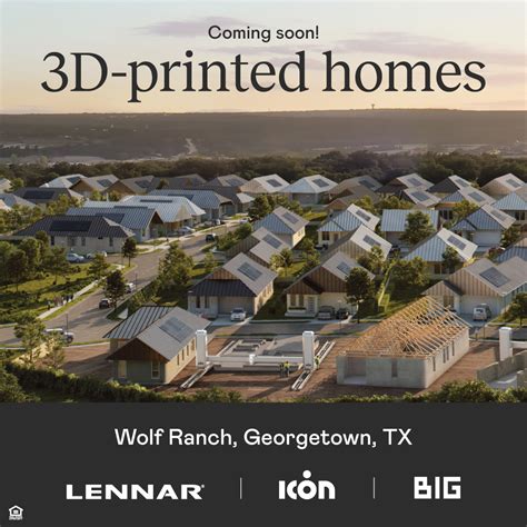 Lennar Announces Visionary 3D-Printed Home Community with Icon