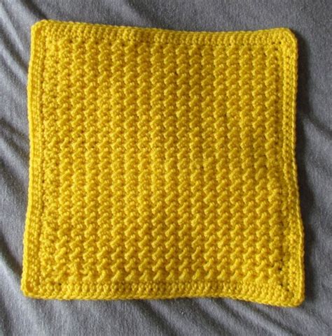 Moss Stitch 12" Afghan Square - Free Crochet Pattern - Ambassador Crochet