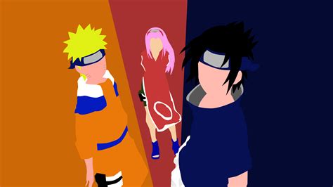Minimalist Naruto, Sasuke and Sakura by MontajesEsponja