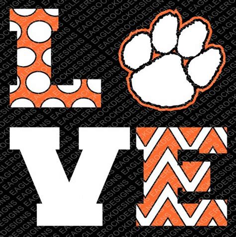 Clemson Tiger Paw SVG