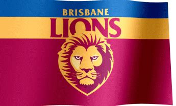 Brisbane Lions Fan Flag (GIF) - All Waving Flags