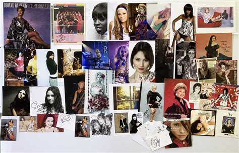 Lot 211 - MUSIC AUTOGRAPHS - FEMALE STARS.