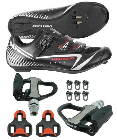 Buy Venzo Road Bike Cycling Shoes Pedals Cleats For Shimano SPD SL Look Size 41| CD