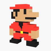 Mario 8-Bit 3D Model $15 - .max .obj .fbx .3ds - Free3D