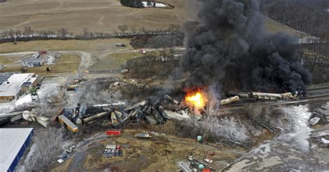 East Palestine Train Derailment: Evacuations ordered with rail car at risk for explosion ...