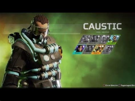 Apex Legends - Caustic Character Selection Quotes - YouTube