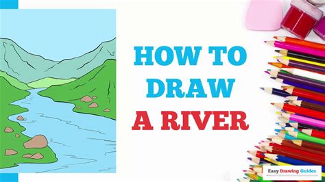 Flowing River Drawing Easy - canvas-valley