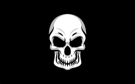 3840x2400 Skull Minimal 4k HD 4k Wallpapers, Images, Backgrounds ...