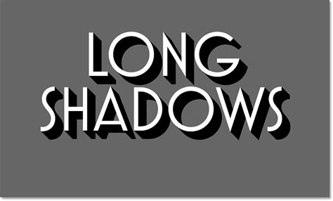 Create a Long Shadow Text Effect with Photoshop