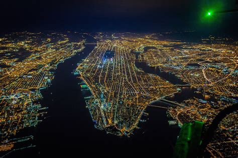 NYC by night, from above – Bram.us