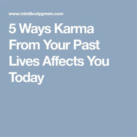 5 Ways Karma From Your Past Lives Affects You Today | Past life, Karma ...