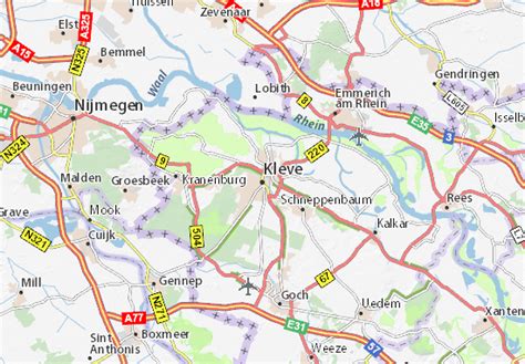 MICHELIN Kleve map - ViaMichelin