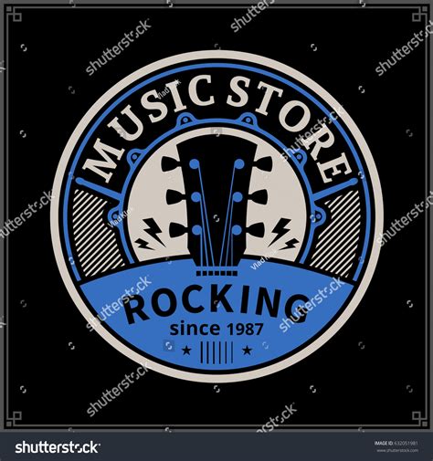 Vector Music Store Logo Stock Vector (Royalty Free) 632051981 ...