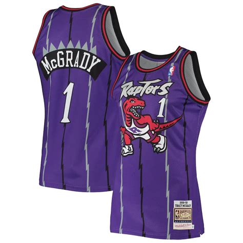 Tracy McGrady Toronto Raptors Mitchell & Ness 1998 Hardwood Classics ...