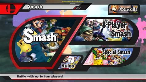 New Smash Menu Buttons [Super Smash Bros. (Wii U)] [Mods]