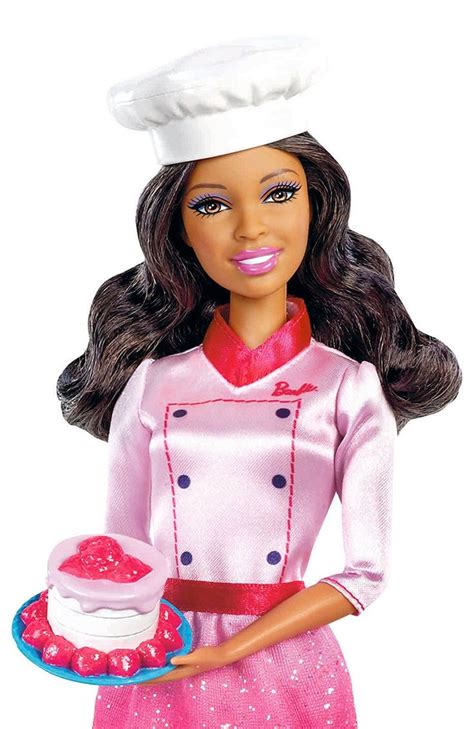 Chef Barbie makes a cake | African american dolls, Barbie i, Barbie