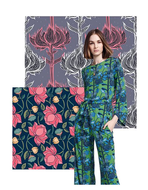 Spring/Summer 2021 Print Trend - Exuberant Blooms - Patternbank | Color trends fashion, Print ...