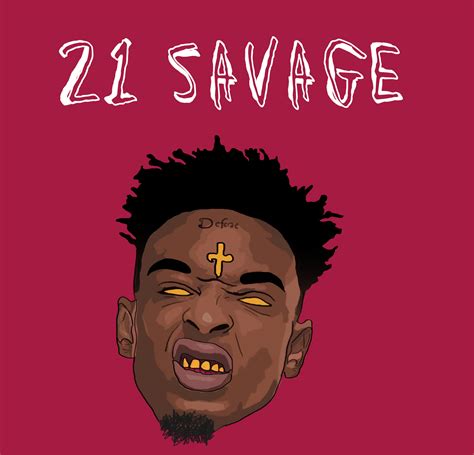 21 SAVAGE Album Cover Drawing on Behance