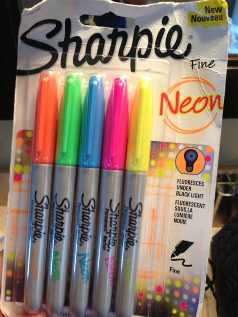 Pretty stoked about these neon sharpies!